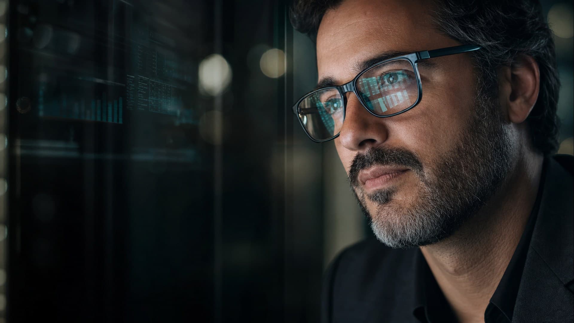 Gestor analisando informações para tomar decisões